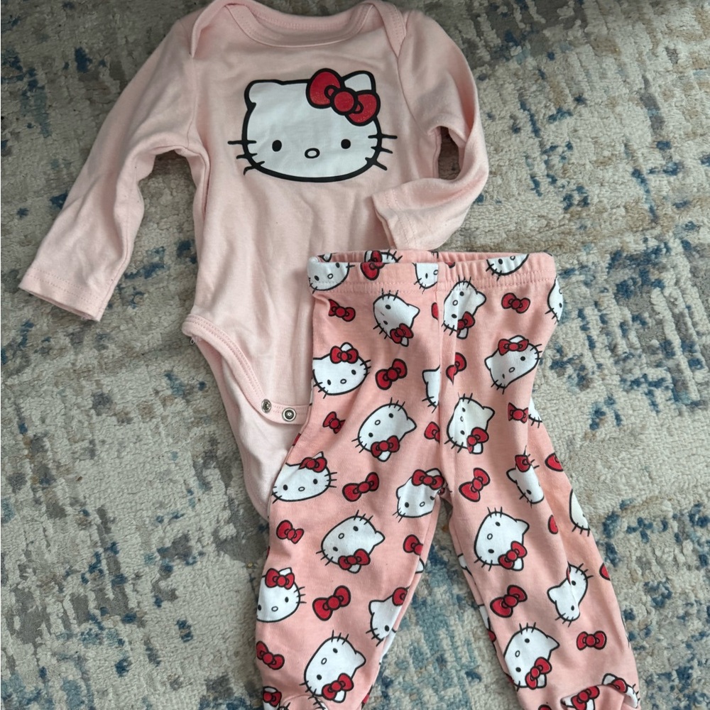 Hello Kitty Pink Baby Outfit